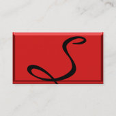 REFLECTIES 2 RUBY monogram zwart rood geel Visitekaartje (Achterkant)