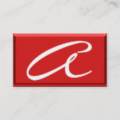 REFLECTIES 2 RUBY monogram zwart rood geel wit Visitekaartje (Achterkant)