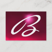 REFLECTIES 2 RUBY monogram zwart rood geel wit Visitekaartje (Achterkant)