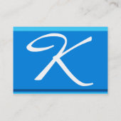 REFLECTIES 2 SAPPHIRE-monogram wit blauw Visitekaartje (Achterkant)