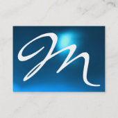 REFLECTIES 2 SAPPHIRE-monogram wit zwart blauw Visitekaartje (Achterkant)