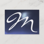 REFLECTIES 2 TOPAZ monogram wit zwart blauw Visitekaartje (Achterkant)