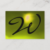 REFLECTIES 2 TOPAZ monogram wit zwart geel Visitekaartje (Achterkant)