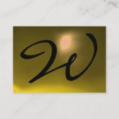 REFLECTIES 2 TOPAZ monogram wit zwart geel Visitekaartje (Achterkant)