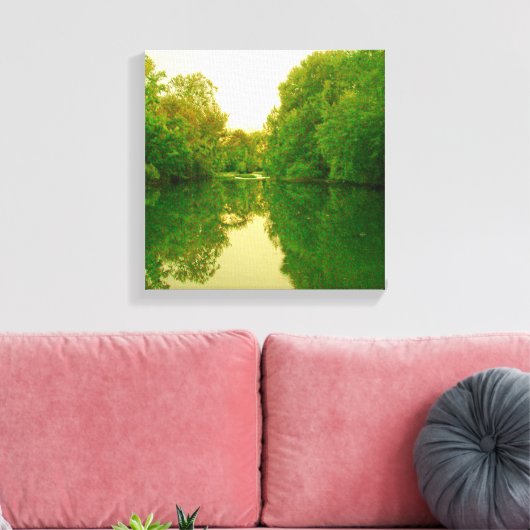 Reflecties 4 Canvas Afdruk (Insitu (Woonkamer))