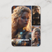 Reflecties 4 Cosplay Kaarten Coscards | QR-code Visitekaartje (Voorkant)