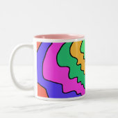 reflecties aan de voorzijde van de mok1 tweekleurige koffiemok (Links)