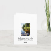 "Reflecties aan het meer" Kaart (Achterkant)