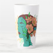 Reflecties binnen het kunstwerk latte mok (Voorkant)