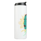 Reflecties binnen het kunstwerk thermosbeker (Gedraaid links)