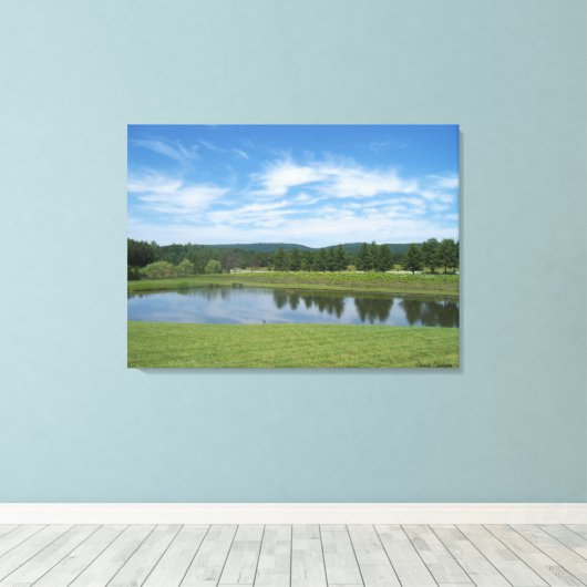 Reflecties Canvas Afdruk (Insitu (Houten vloer))