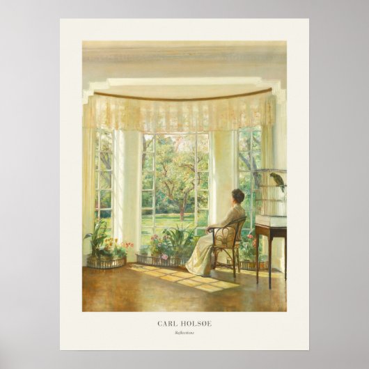Reflecties Carl Holsøe Holsoe Deens interieur Poster (Voorkant)