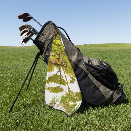 Reflecties Golfhanddoek (Groen)