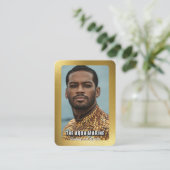 Reflecties Gouden Cosplay Coscard Visitekaartje (Staand voorkant)