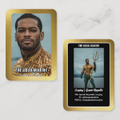 Reflecties Gouden Cosplay Coscard Visitekaartje (Voorkant / Achterkant)