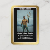 Reflecties Gouden Cosplay Coscard Visitekaartje (Achterkant)