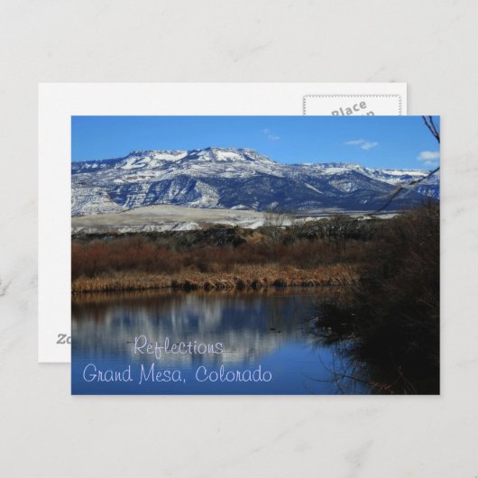 Reflecties, Grand Mesa Colorado Briefkaart (Voorkant / Achterkant)