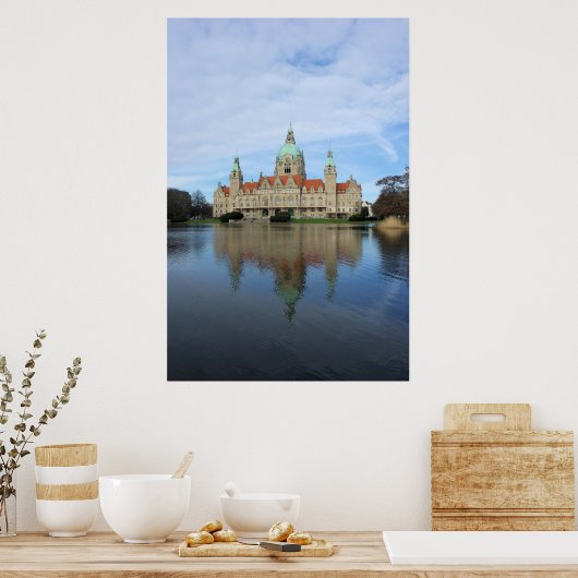 Reflecties - Hannover, Duitsland Poster van de gem (Keuken)
