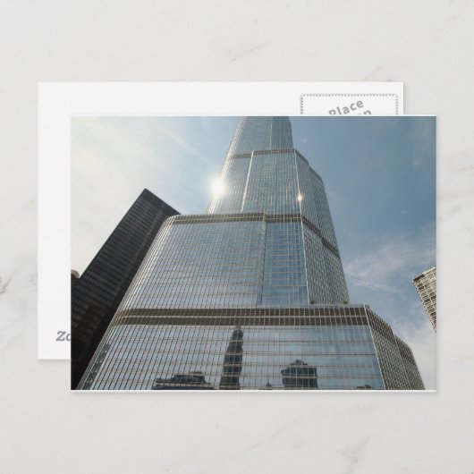 Reflecties in Blue, Chicago, IL Briefkaart (Voorkant / Achterkant)