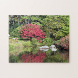 Reflecties in de Azael-tuin - New England Legpuzzel