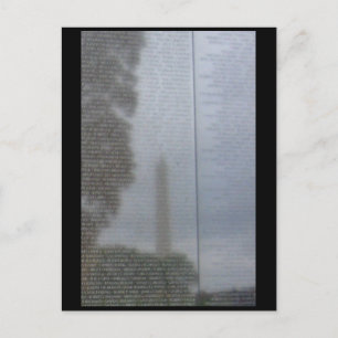 Reflecties in de muur briefkaart