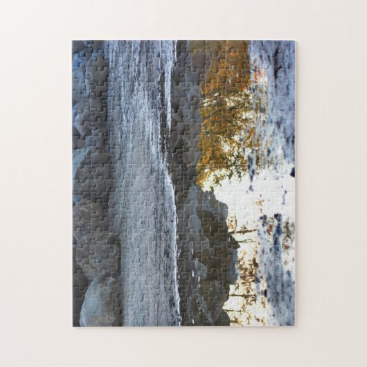 Reflecties in een Natuur van de Puddle Legpuzzel (Verticaal)