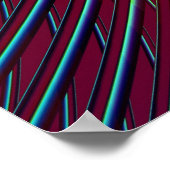 Reflecties in fractale ruimte poster (Hoek)