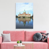 Reflecties in Hannover, Duitsland, weggevaagd Canv Canvas Afdruk (Insitu (Woonkamer))