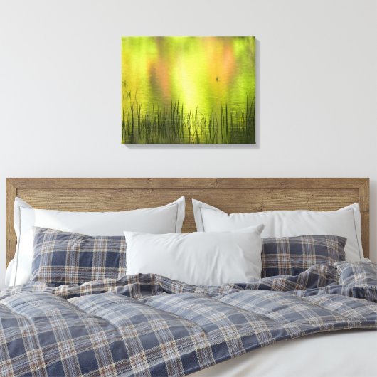 Reflecties in het Mirror Lake | Josemiet Canvas Afdruk (Insitu (Slaapkamer))