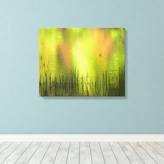 Reflecties in het Mirror Lake | Josemiet Canvas Afdruk (Insitu (Houten vloer))