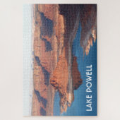 reflecties in het Powell-meer, vroege ochtendvluch Legpuzzel (Verticaal)