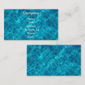 Reflecties in poolwater visitekaartje (Voorkant / Achterkant)