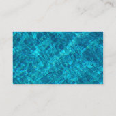 Reflecties in poolwater visitekaartje (Achterkant)