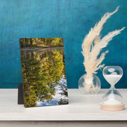 Reflecties in Red Eagle Pond | Witte bergen Fotoplaat (Zijkant)