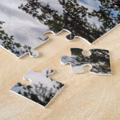 Reflecties in Red Eagle Pond | Witte bergen Legpuzzel (Zijkant)