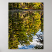 Reflecties in Red Eagle Pond | Witte bergen Poster (Voorkant)