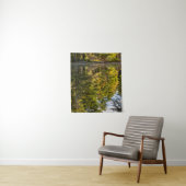 Reflecties in Red Eagle Pond | Witte bergen Wandkleed (In situ)