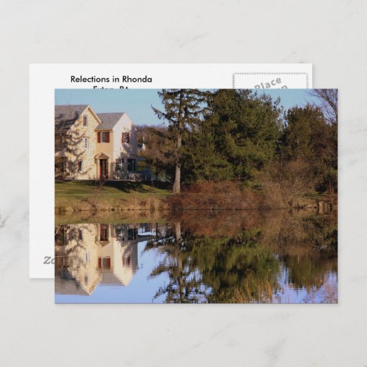 Reflecties in Rhonda Briefkaart (Voorkant / Achterkant)