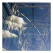 reflecties in venster poster (Voorkant)