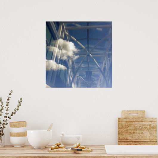 reflecties in venster poster (Keuken)