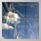 reflecties in venster poster (Voorkant)