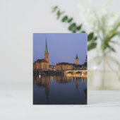 Reflecties in Zürich, Briefkaart Zwitserland (Staand voorkant)