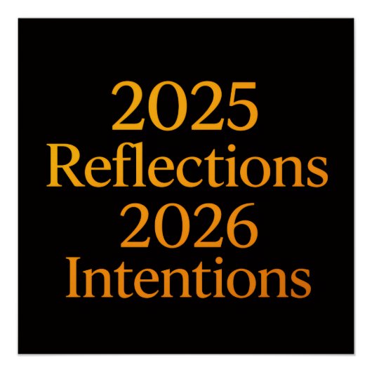 Reflecties Intenties 2026 Gouden Doel Planner Perfect Poster (Voorkant)