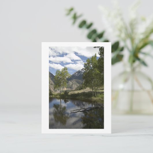 reflecties langs het spoor briefkaart (Staand voorkant)