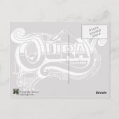 reflecties langs het spoor briefkaart (Achterkant)