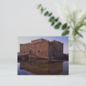 Reflecties, middeleeuwse fort, Nea Paphos, Cyprus Briefkaart (Staand voorkant)