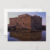 Reflecties, middeleeuwse fort, Nea Paphos, Cyprus Briefkaart (Voorkant / Achterkant)