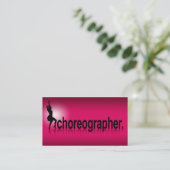 Reflecties Moderne pictogramchoreograaf | fuschia Visitekaartje (Staand voorkant)