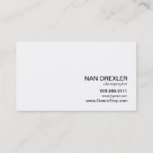 Reflecties Moderne pictogramchoreograaf | fuschia Visitekaartje (Achterkant)