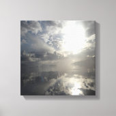 Reflecties na het Storm - Abstracte zeebaars Canvas Afdruk (Voorkant)